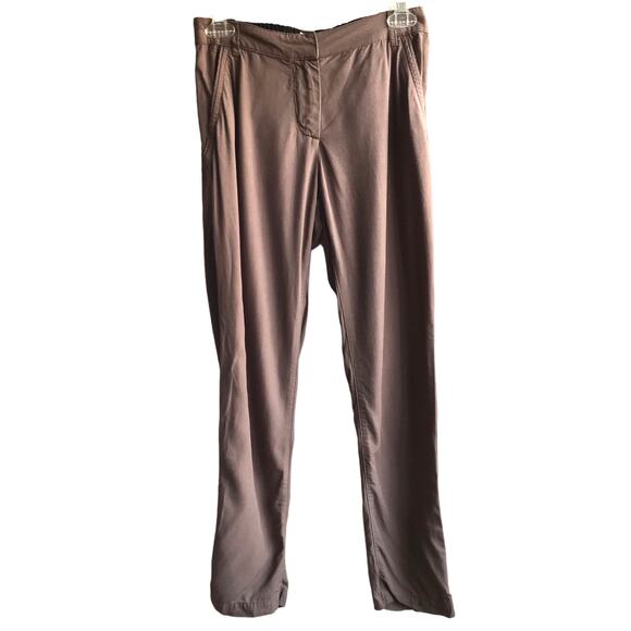 Bridge & Burn Market Straight Leg Pants Size S Taupe Tencel Linen Workwear - Picture 1 of 12